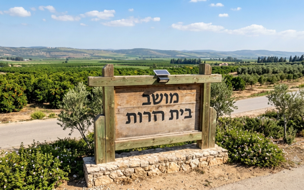 נחלה מלאה למכירה במושב בית חרות – הזדמנות נדירה באחד המושבים המבוקשים בישראל.